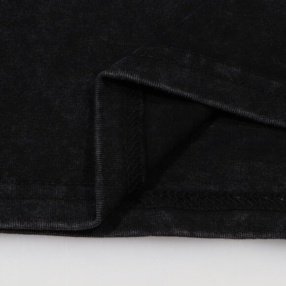 Thug Club Black T Shirt With Distinctive Embroidered Graphics - Picture 7 of 9